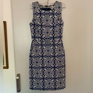 Boden Talia Trellis Print Sheath Dress
